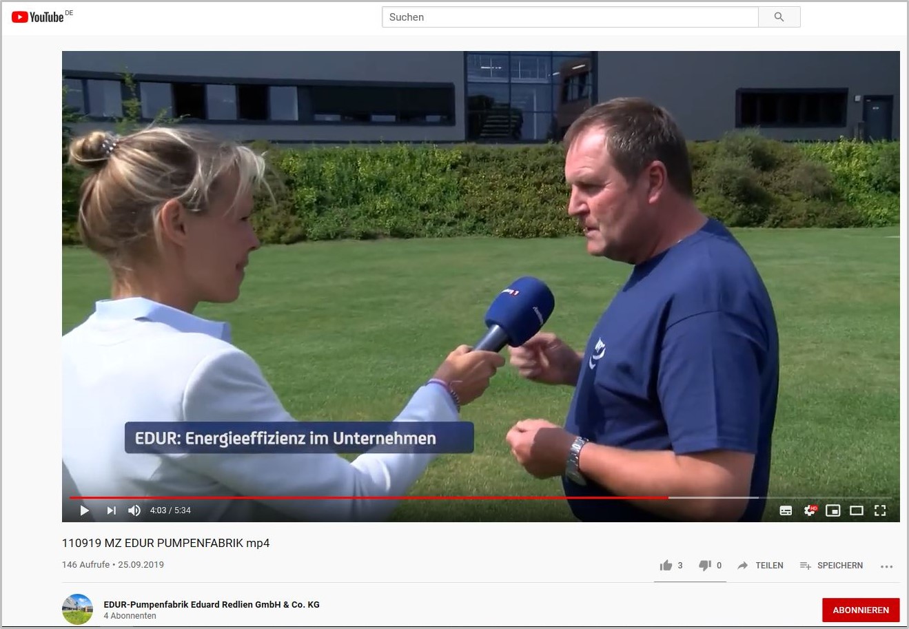 EDUR energy efficiency and climate protection