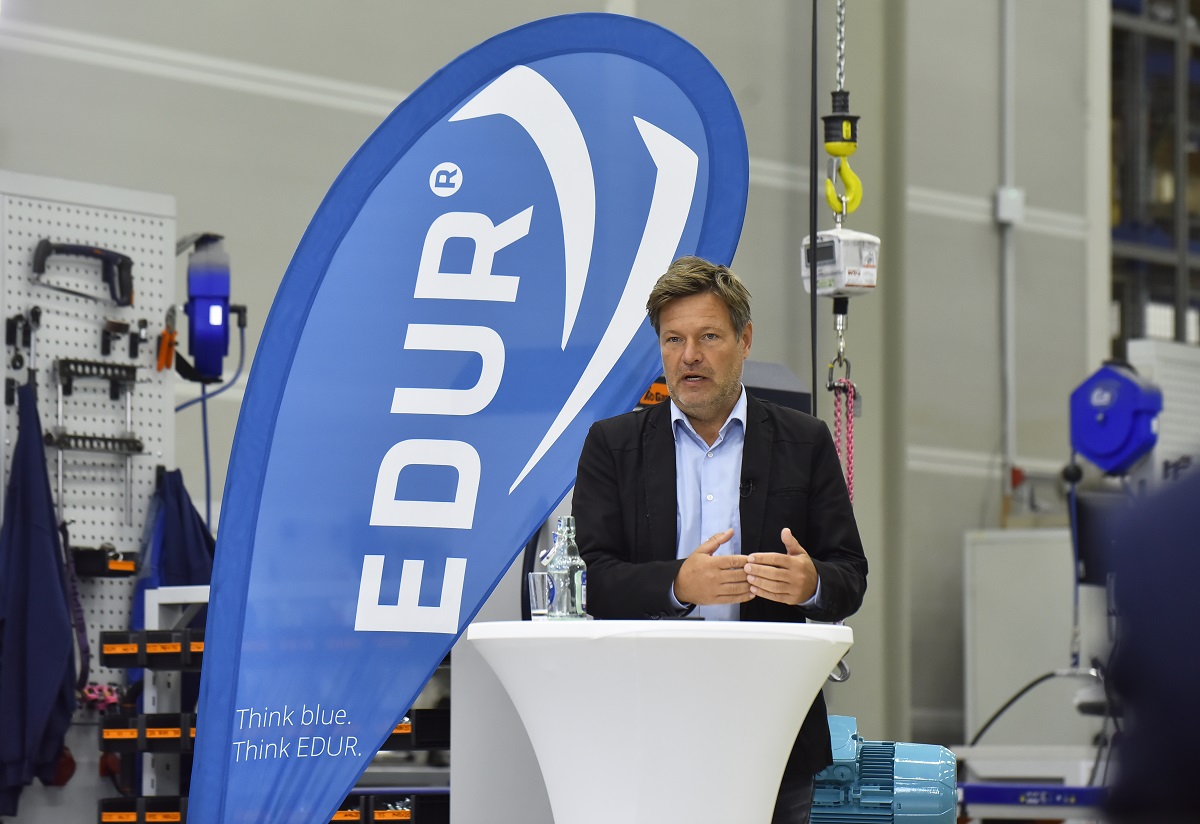 Nordmetall vor Ort mit Robert Habeck, Ralf Stegner, Wolfgang Kubicki und Johann Wadephul in der EDUR Pumpenfabrik