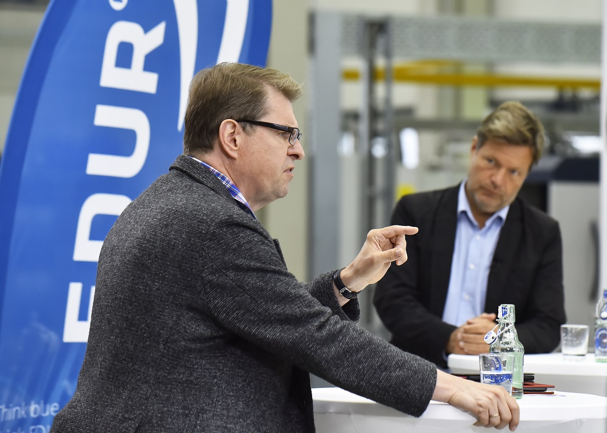 Nordmetall vor Ort mit Robert Habeck, Ralf Stegner, Wolfgang Kubicki und Johann Wadephul in der EDUR Pumpenfabrik