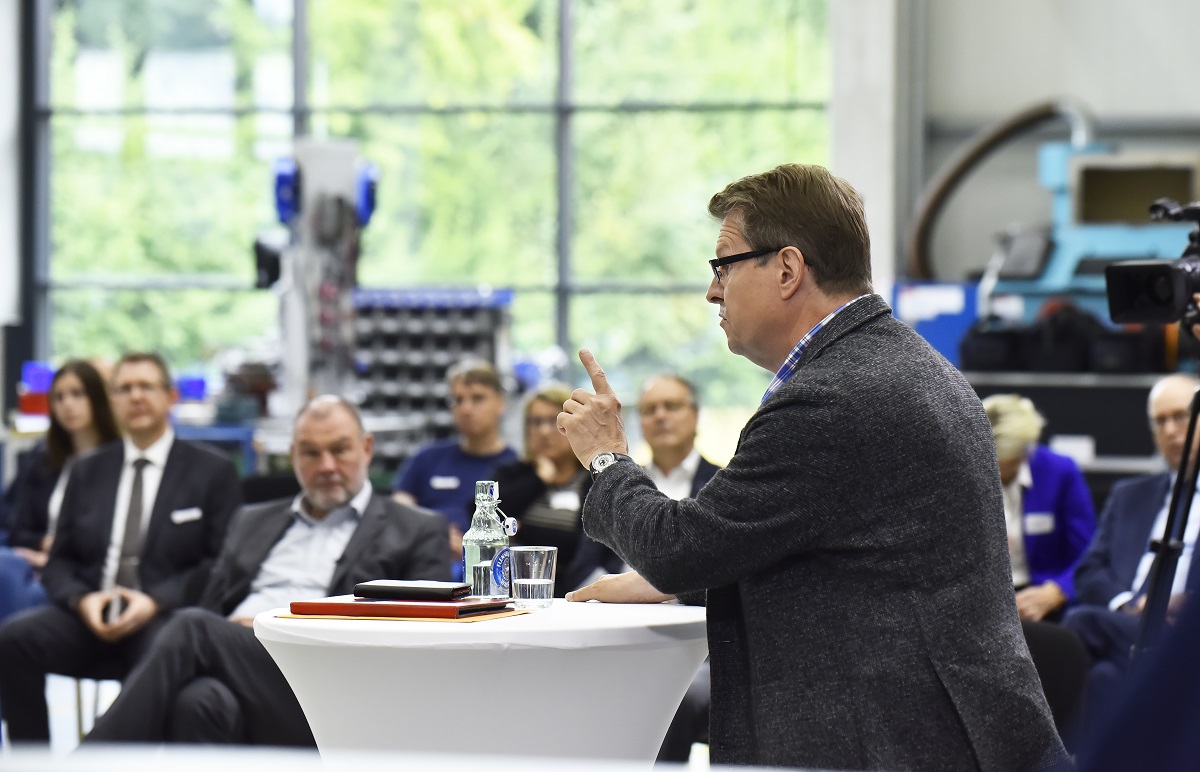 Nordmetall vor Ort mit Robert Habeck, Ralf Stegner, Wolfgang Kubicki und Johann Wadephul in der EDUR Pumpenfabrik